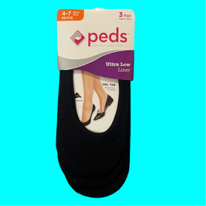 New Peds pack of 3 - black 4-7